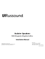 Preview for 12 page of Russound RSA-615 Installation Manual