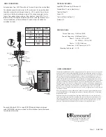 Предварительный просмотр 2 страницы Russound SaphIR 862P Plasma Eye Instruction Manual