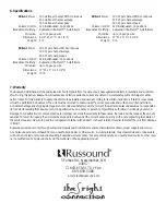 Preview for 4 page of Russound SDB-2.1 Instruction Manual