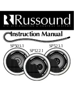 Предварительный просмотр 1 страницы Russound SP503.1 Instruction Manual