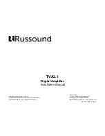 Preview for 8 page of Russound TVA2.1 Installation Manual