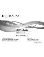 Предварительный просмотр 16 страницы Russound X1-RX2 Installation Manual