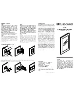 Russound xts Installation Manual preview