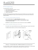 Preview for 1 page of Russound XTSPlus Update Manual