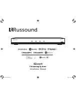 Preview for 1 page of Russound XZone4 Installation Manual