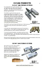 Preview for 3 page of Rustic Woodworking E-Z 45 Manual