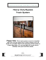 RUSTICA Heavy-Duty Bypass Track System Installation Instructions Manual preview