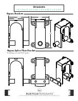 Preview for 2 page of RUSTICA Heavy-Duty Bypass Track System Installation Instructions Manual