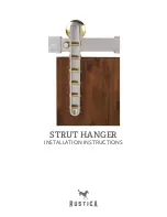 RUSTICA STRUT HANGER Installation Instructions Manual preview