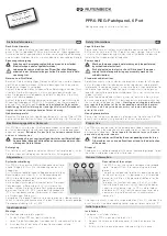 Rutenbeck PPR6-REG-Patchpanel Installation Instructions предпросмотр