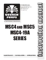 Preview for 1 page of RUTHMAN GUSHER PUMPS MSC4 Series Instruction Manual