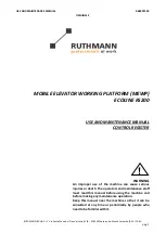 Preview for 1 page of RUTHMANN ECOLINE RS200 Use And Maintenance Manual