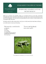 Preview for 1 page of Rutland County Garden Furniture Bisbrooke Assembly Instructions