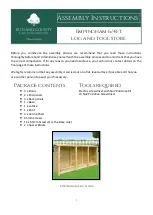 Rutland County Garden Furniture Empingham Assembly Instructions Manual preview