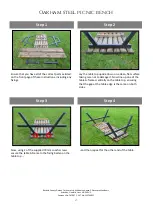 Preview for 2 page of Rutland County Garden Furniture Oakham steel picnic bench Assembly Instructions