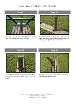 Preview for 4 page of Rutland County Garden Furniture Oakham steel picnic bench Assembly Instructions