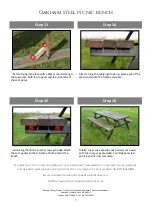 Preview for 5 page of Rutland County Garden Furniture Oakham steel picnic bench Assembly Instructions