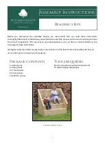 Preview for 1 page of Rutland County Garden Furniture Reading steps Assembly Instructions