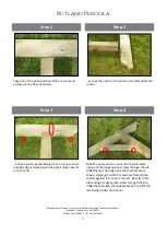 Preview for 2 page of Rutland County Garden Furniture Rutland Pergola Assembly Instructions Manual