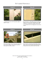 Preview for 5 page of Rutland County Garden Furniture Rutland Pergola Assembly Instructions Manual