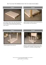 Preview for 3 page of Rutland County Garden Furniture Rutland workbench with back board Assembly Instructions