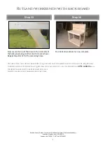 Preview for 5 page of Rutland County Garden Furniture Rutland workbench with back board Assembly Instructions