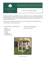 Rutland County Garden Furniture The Counter unit Assembly Instructions preview