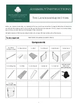 Rutland County Garden Furniture The Langham Major Store Assembly Instructions preview