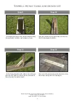 Preview for 4 page of Rutland County Garden Furniture Tinwell picnic table and bench set Assembly Instructions