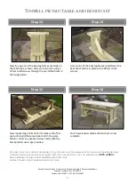 Preview for 5 page of Rutland County Garden Furniture Tinwell picnic table and bench set Assembly Instructions