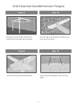 Preview for 5 page of Rutland County Garden Furniture Wall Mounted Double Premium Pergola Assembly Instructions Manual