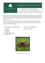 Preview for 1 page of Rutland County Garden Furniture Whitwell Assembly Instructions