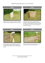 Preview for 2 page of Rutland County Empingham 6/4ft Log store Assembly Instructions Manual