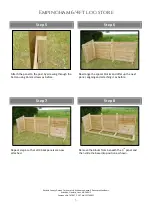 Preview for 3 page of Rutland County Empingham 6/4ft Log store Assembly Instructions Manual