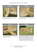 Preview for 4 page of Rutland County Empingham 6/4ft Log store Assembly Instructions Manual