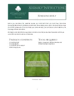 Предварительный просмотр 1 страницы Rutland County Kindling shelf Assembly Instructions