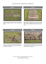 Предварительный просмотр 2 страницы Rutland County Lyddington picnic bench Assembly Instructions