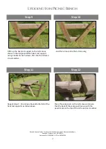 Предварительный просмотр 4 страницы Rutland County Lyddington picnic bench Assembly Instructions