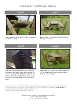 Предварительный просмотр 5 страницы Rutland County Lyddington picnic bench Assembly Instructions