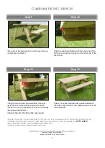 Preview for 4 page of Rutland County Oakham Picnic Bench Assembly Instructions