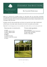 Rutland County Pergola Assembly Instructions preview