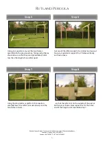 Предварительный просмотр 3 страницы Rutland County Pergola Assembly Instructions