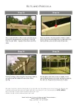 Предварительный просмотр 5 страницы Rutland County Pergola Assembly Instructions