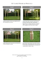 Предварительный просмотр 4 страницы Rutland County Premium Pergola Assembly Instructions Manual