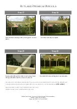 Предварительный просмотр 6 страницы Rutland County Premium Pergola Assembly Instructions Manual