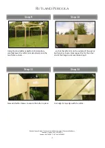 Предварительный просмотр 4 страницы Rutland County Rutland Pergola Assembly Instructions Manual