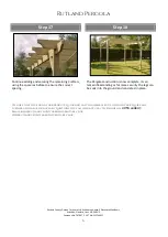 Предварительный просмотр 6 страницы Rutland County Rutland Pergola Assembly Instructions Manual