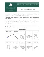 Preview for 1 page of Rutland County The Barrowden set Assembly Instructions