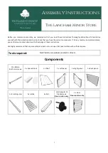 Rutland County The Langham Minor Store Assembly Instructions предпросмотр