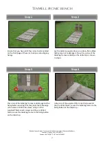 Preview for 2 page of Rutland County Tinwell picnic bench Assembly Instructions Manual